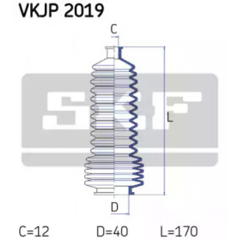 VKJP 2019 SKF - Пильовик привідного валу